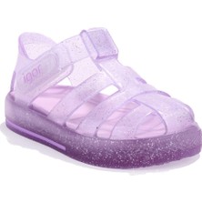 Igor S10265 Star Glitter Lila Ortopedik Günlük Kız Çocuk Sandalet