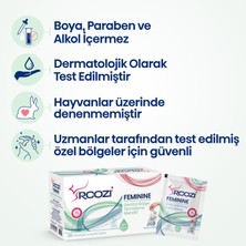 Roozi Kadın İntim Mendilleri – Genital Temizlik Mendilleri – pH Dengeli, Aloe İçerikli, Hareket Halinde Hijyen, Koku  – 20li Ayrı Paketlenmiş Mendil