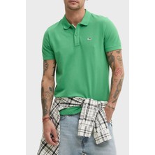Tommy Jeans  Pamuk Slim Fit Düğmeli Polo Yaka T Shirt Erkek Polo Yaka T Shirt DM0DM20676 Ly3