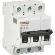 Günsan Elektrik Valta  Otomatik Sig. 3P 6kA B Tip 20A
