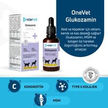 OneVet Glukozamin Damla 50 ml Kedi ve Köpekler İçin Vitamin Takviyesi