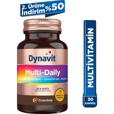 Dynavit Multi-Daily 30 Kapsül - Koenzim Q10, Rhodiola Ekstresi, Multivitamin ve Multimineral