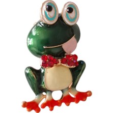 Sibelya Aksesuar Sevimli Kurbağa Broş