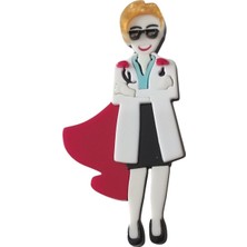 Sibelya Aksesuar Akrilik Kahraman Doktorum Broş