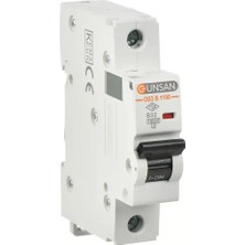 Günsan Elektrik Valta Otomatik Sig.10kA B Tip 1P 63A
