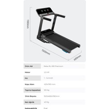 Relax Premium 14 Km Hız Bluetoothlu Katlanabilir Yürüme ve Koşu Bandı 2.5 Hp Motor