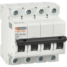 Günsan Elektrik Valta  Otomatik Sig. 4P 6kA C Tip 25A