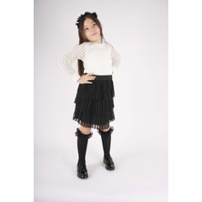 23 Nisan 29 Ekim Konsept Kol Tül Detaylı Kat Kat Tütü Etekli Takım