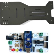 Fapatech Mini Sumo ve Çizgi Izleyen Arduino Kontrol Kartı - Çizgi Izleyen Robot Gövde Seti