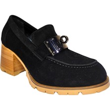 Who What Wear Kadın Deri El Yapımı Kösele Taban Topuklu Ayakkabı 25NW0701