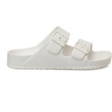 Polaris Kadın Deniz Ayakkabısı 38 Numara Beyaz Tokalı Özellikli Rahat Kullanım