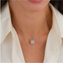 Begi Silver 925 Ayar Gümüş Dört Yapraklı Yonca Kalp Kolye