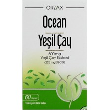Orzax Green Tea 500  mg 60 Kapsül