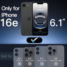 M.tk moveteck Apple iPhone 16E Kılıf Kamera Çıkıntılı Korumalı Mat Magsafe Wireless Şarj Destekli Renkli Hassas Butonlu Yumuşak Kenarlı Kapak