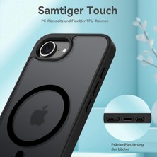 M.tk moveteck Apple iPhone 16E Kılıf Kamera Çıkıntılı Korumalı Mat Magsafe Wireless Şarj Destekli Renkli Hassas Butonlu Yumuşak Kenarlı Kapak