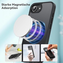 M.tk moveteck Apple iPhone 16E Kılıf Kamera Çıkıntılı Korumalı Mat Magsafe Wireless Şarj Destekli Renkli Hassas Butonlu Yumuşak Kenarlı Kapak