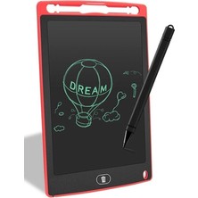 TeknoClass Dijital Kalemli Grafik Tablet 8,5 Inç Kırmızı Yazı Tahtası Eğitim Tableti Basınç Hassasiyeti
