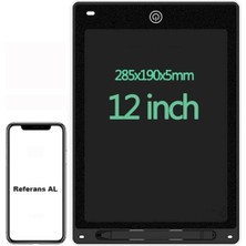 12" Renkli Dijital Yazı Tahtası 12 Inc Grafik Tablet Dijital Not Tahtası Yaz-Sil Dijital Not Tahtası