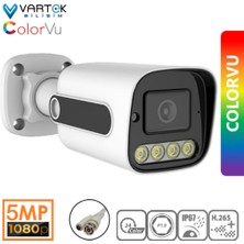 Vartek Bilişim 5mp Sony Lens Gece Renkli Warm Light 1080P Ahd Güvenlik Kamerası