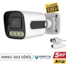 Vartek Bilişim 5mp Sony Lens Gece Renkli Warm Light 1080P Ahd Güvenlik Kamerası