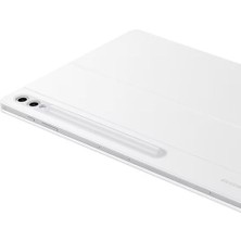 Galaxy Tab S10 / S9 Ultra Klavyeli Mousepadli Kılıf Beyaz
