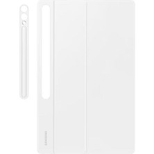 Galaxy Tab S10 / S9 Ultra Klavyeli Mousepadli Kılıf Beyaz