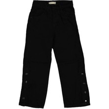 Paça Çıtçıtlı Jeans Kız Pantolon
