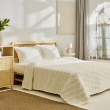 Kaşmir Home Ella Çift Kişilik Yatak Örtüsü Offwhite