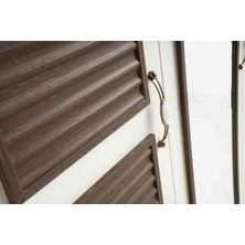 Pema Home Toprak %100 Mdf 3 Kapaklı Dolap Gardırop