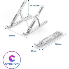 Tablet ve Laptop Yükseltici Stand Ayarlanabilir Macbook Notebook Altlık Metal Tutucu