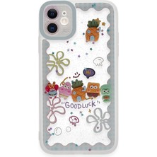 Newface Iphone 11 Kılıf Sweet Desenli Silikon Kapak - Açık Mavi 11