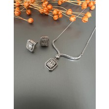 Zeta Jewel Pırlanta Model Gümüş Baget Set