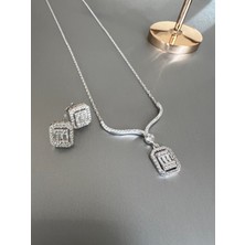 Zeta Jewel Pırlanta Model Gümüş Baget Set