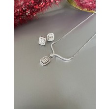 Zeta Jewel Pırlanta Model Gümüş Baget Set