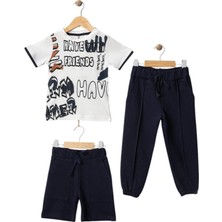 Erkek Yazlık Üçlü Takım 2y,3y,4y,5y Erkek