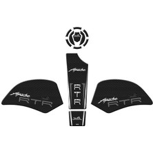 Gogo Tvs Apache Rtr 200 (2022-2025) Tank Pad Set 004 Karbon/beyaz/gri