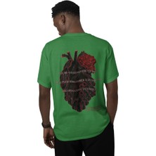 Unisex Baskılı Tişört - Kalplerin Birleşmesi