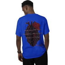 Unisex Baskılı Tişört - Kalplerin Birleşmesi