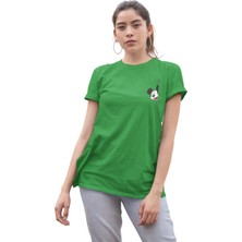 Terzili Giyin Mickey Mouse Unisex Baskılı Tışört