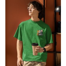 Terzili Giyin Tom ve Jerry Dost Baskılı Unisex T-Shirt