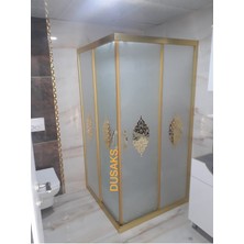 Gold Duşakabin Kumlamalı Osmanlı Motifli H190