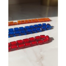 Sancaktar Tesbihçilik Ateş Kehribar Tesbih, 6 x 9, Kapsül Kesim, Metal Püskül