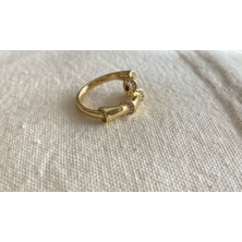 Xuping Ayarlamalı Bambo Gold Yüzük