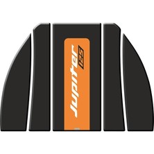 Gogo Tvs Jupiter 125 (2023-2025) Tank Pad Set 2 006 Siyah/turuncu