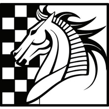 Miyrem Autosticker^#at ve Satranç Duvar Dekor Sticker 60 x 60 cm