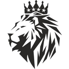 Miyrem Autosticker^#aslan Başı Duvar Dekor Sticker 40 x 48 cm