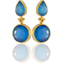 Kadir Jewellery 22 Ayar Altın Kaplama Vintage Küpe -El Işçiliği ve Hipoalerjenik Küpe