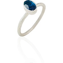 Kadir Jewellery 925 Ayar Gümüş Kaplama Zirkon Taşlı  Kadın Minimal Yüzük