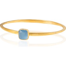 Kadir Jewellery Zirkon Taşlı Ayarlanabilir 22 Ayar Altın Kaplama Bilezik