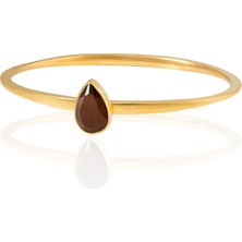 Kadir Jewellery Zirkon Taşlı Ayarlanabilir 22 Ayar Altın Kaplama Bilezik